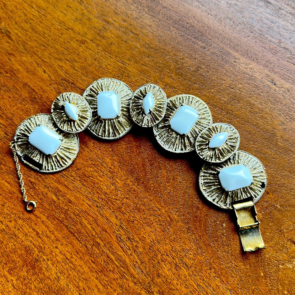 Vintage metal bracelet- Palm Springs retro